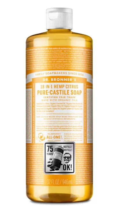 CITRUS - PURE-CASTILE LIQUID SOAP